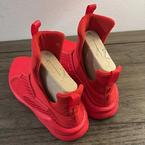 EUC [Fenty x PUMA] Rhianna Trainer in High Risk Red Athletic Sneakers Womens 6.5 - Picture 5 of 15